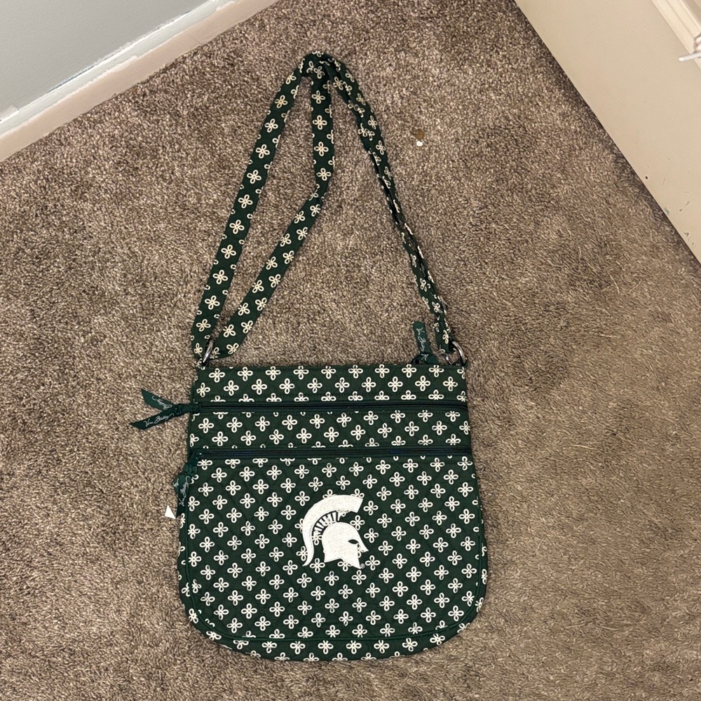 Vera Bradley Michigan State Patterned Shoulder Bag